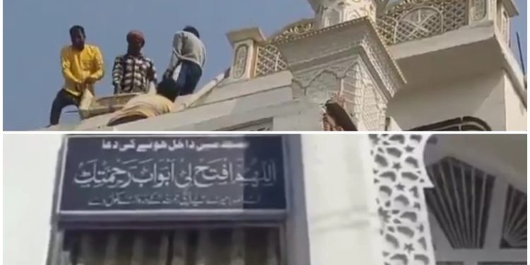 নোটিশ পেয়ে স্বেচ্ছায় বেআইনিভাবে নির্মিত ৩ তলা মসজিদ ভাঙতে শুরু করল গোরক্ষপুরের ‘আবু হুরায়রা মসজিদ’ কর্তৃপক্ষ