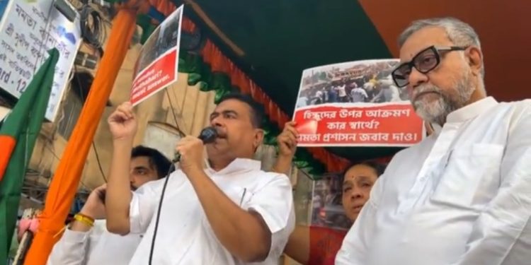 মোথাবাড়িকে ঠান্ডা করে দেওয়ার শপথ নিলেন শুভেন্দু, ঘটনার জন্য মুখ্যমন্ত্রীকে দায়ী করে তুলোধুনো করলেন রাজ্য পুলিশ,সিপিএম ও মিডিয়াকে