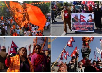 হিন্দু রাষ্ট ও রাজতন্ত্র পুণঃপ্রতিষ্ঠার দাবিতে উত্তাল নেপাল