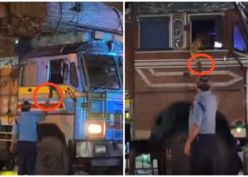 বারাসাতে প্রকাশ্য রাস্তায় সিভিক ভলান্টিয়ারের ‘তোলাবাজির’ ভিডিও ভাইরাল ; শুভেন্দু বললেন : ‘পুলিশ দলদাস, চাটুকারিতায় ও তোলাবাজিতে পারদর্শী’