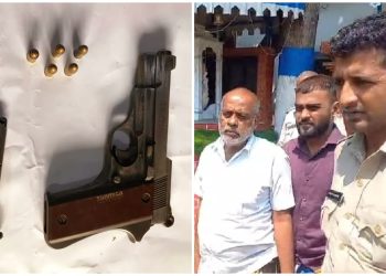 বেআইনি আগ্নেয়াস্ত্রের কারবারের অভিযোগে গ্রেপ্তার বিজেপি নেতা, বাজেয়াপ্ত পিস্তল ও ৫ রাউণ্ড কার্তুজ