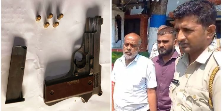 বেআইনি আগ্নেয়াস্ত্রের কারবারের অভিযোগে গ্রেপ্তার বিজেপি নেতা, বাজেয়াপ্ত পিস্তল ও ৫ রাউণ্ড কার্তুজ