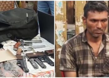 সাতসকালে শিয়ালদহ স্টেশন চত্বরে বিপুল আগ্নেয়াস্ত্রসহ ধৃত মালদার হাসান শেখ নামে এক দুষ্কৃতী