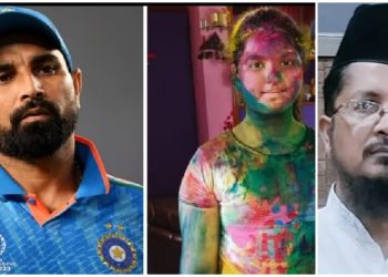 মোহাম্মদ শামির মেয়েকে হোলি খেলতে দেখে চরম রেগে গেলেন মাওলানা শাহাবুদ্দিন রাজভি ; বললেন : ‘এসব শরিয়া বিরোধী… পাপ’