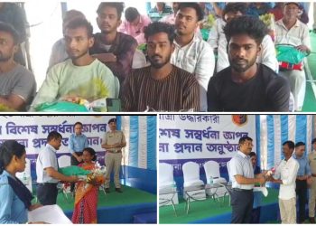 বাস দুর্ঘটনায় আহত যাত্রীদের উদ্ধারকারী ব্যক্তিদের সম্বর্ধনা দিল পূর্ব বর্ধমান জেলা পুলিশ