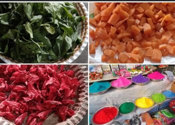 রঙের উৎসবে জোয়ার আনতে বর্ধমানবাসী বেছে নিচ্ছে সবজি ও ফুল দিয়ে তৈরি ভেষজ আবির