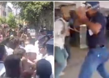 চাকরিহারাদের উপর পুলিশের নির্মম লাঠিচার্জ, ‘মমতা ব্যানার্জির নির্দেশেই লাঠিচার্জ’ বলে দাবি তরুনজ্যোতি তিওয়ারির