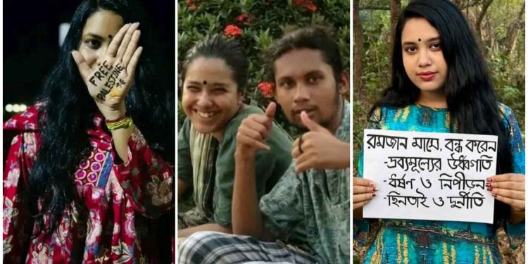 মুসলিম প্রেমিকের সাথে লিভ টুগেদার করা বাংলাদেশি কলেজ ছাত্রী তাপসী দে এখন “ফ্রি প্যালেস্টাইন” চাইছেন