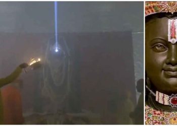 অযোধ্যায় রাম লালার সূর্য তিলক, মন ছুঁয়ে যাওয়া ভিডিও ভাইরাল