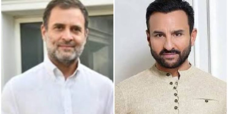 অভিনেতা সঈফ আলির খানের নজরে রাহুল গান্ধী “সাহসী-সৎ ও চিত্তাকর্ষক” নেতা