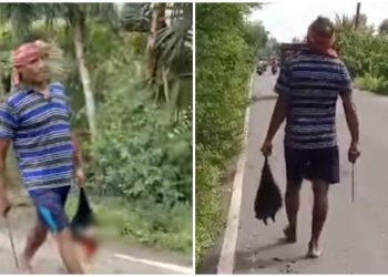 ডান হাতে রামদা ও বামহাতে বউদির কাটা মাথা নিয়ে হাঁটছে যুবক, নৃশংসতায় শিহরিত বাসন্তীর ভরতগড়বাসী