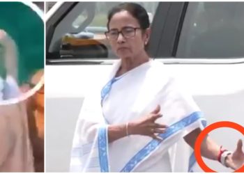 দিঘায় সঙ্গে সঙ্গে মুছে দিয়েছিলেন চন্দনের ফোঁটা, মুর্শিদাবাদে বাম হাতে দেখা গেল লাল তাগা, মমতার ‘হিন্দুত্ব’ নিয়ে বিভ্রান্ত মানুষ