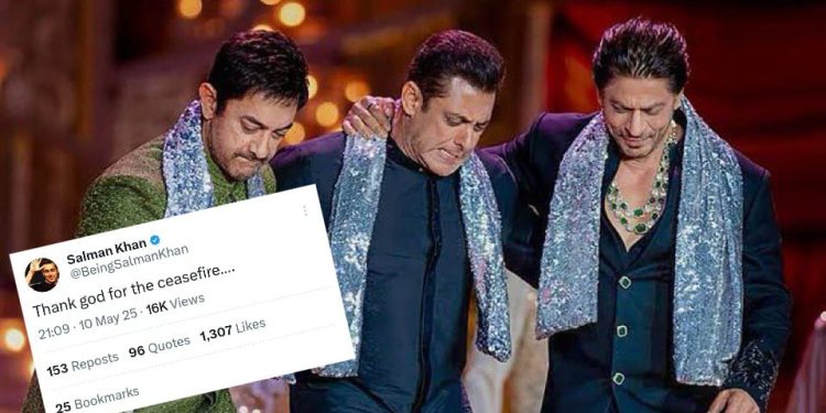 “যুদ্ধবিরতির জন্য ঈশ্বরকে ধন্যবাদ” – এই পোস্টের পর অভিনেতা সলমন খান তীব্র কটাক্ষে শিকার