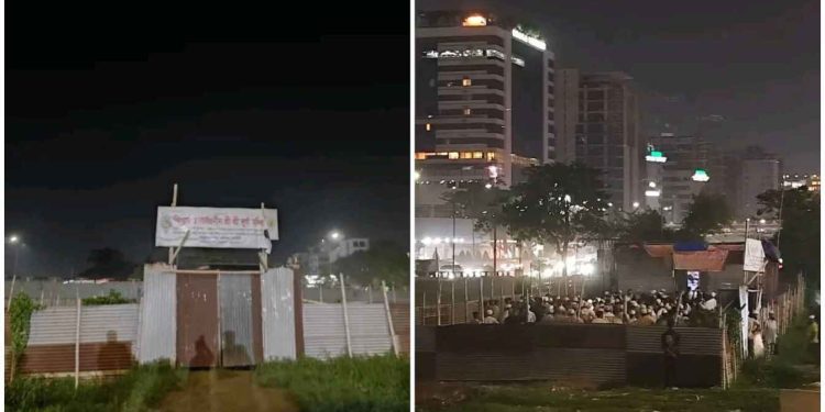 ঢাকার দুর্গা মন্দিরে মুসলিম জনতার হামলা, “হারাম” আখ্যা দিয়ে আজ বেলা ১২ টার মধ্যে মন্দির ভেঙে ফেলার আল্টিমেটাম দিল মৌলবাদীরা