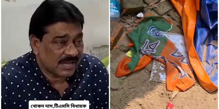 তৃণমূল বিধায়কের বাড়ির কাছেই আক্রান্ত হলেন বিজেপি নেতা, নাম জড়ালো বিধায়ক খোকন দাসের