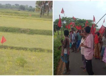শাসকদলের মদতে বেদখল হয়ে যাওয়া ১৪ একর খাসজমির ‘দখল’ নিল সিপিএম ! তোলপাড় পূর্ব বর্ধমানের ভাতার