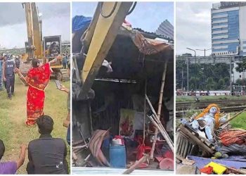 ঢাকায় মুর্তিসহ দুর্গামন্দির ভাঙার তীব্র নিন্দা জানিয়ে শুভেন্দু অধিকারী বললেন : ‘ইউনুসের দূতের সঙ্গে মমতার কি ভোটের আগে বাংলাদেশী অনুপ্রবেশকারীদের ঢোকানোর বিষয়ে চর্চা হয়েছিল ?’