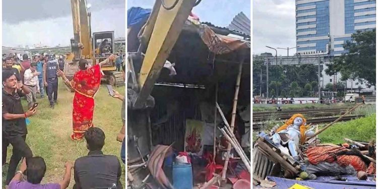 ঢাকায় মুর্তিসহ দুর্গামন্দির ভাঙার তীব্র নিন্দা জানিয়ে শুভেন্দু অধিকারী বললেন : ‘ইউনুসের দূতের সঙ্গে মমতার কি ভোটের আগে বাংলাদেশী অনুপ্রবেশকারীদের ঢোকানোর বিষয়ে চর্চা হয়েছিল ?’