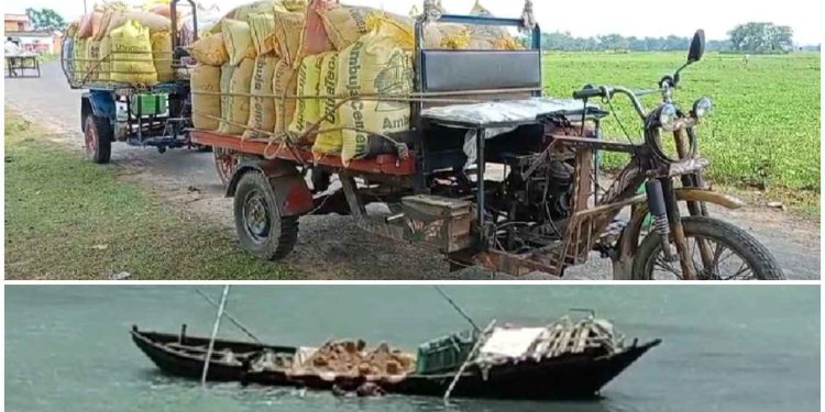 জলদস্যুদের কায়দায় দামোদর থেকে বালি লুট, প্রশাসনের নীরবতায় স্তম্ভিত স্থানীয় বাসিন্দারা