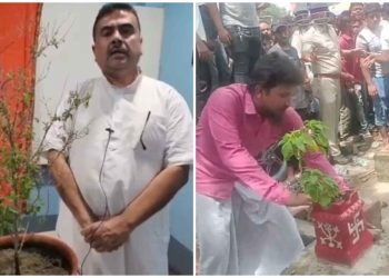 মহেশতলায় “জেহাদিদের দ্বারা মাতা তুলসী’র” অপমানের প্রতিবাদে আজ গৈরীক ধ্বজ নিয়ে প্রতিবাদের ডাক দিলেন শুভেন্দু অধিকারী