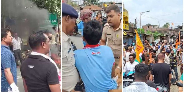 পুলিশের শক্তি প্রয়োগের মাঝেও শিলিগুড়িতে ভিএইচপির বন্ধ সর্বাত্মক