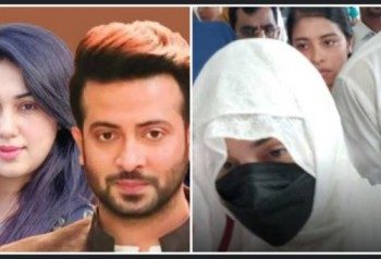 খুনের চেষ্টার মামলায় আদালতে আত্মসমর্পণ করলেন বাংলাদেশি অভিনেত্রী অপু বিশ্বাস খান