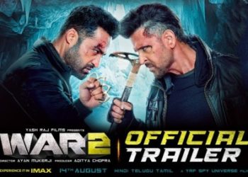 ‘ওয়ার টু’ সিনেমার ট্রেইলারে হৃত্বিক, এনটিআর,কিয়ারা আদবানির মারকাটারি অ্যাকশন