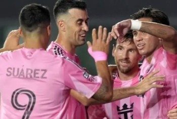 নিষেধাজ্ঞা কাটিয়ে মাঠে ফিরেই জোড়া গোল করিয়ে মায়ামিকে জেতালেন মেসি