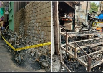 বেঙ্গালুরুর মন্দিরের সামনে হিন্দুদের অন্তত ২০ টি বাইক ও বেশ কয়েকটি দোকানে আগুন ধরাল দুর্বৃত্তরা, উত্তেজনা এলাকায়