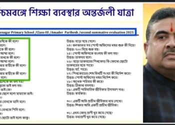 প্রাথমিক স্কুলের তৃতীয় শ্রেণীর বইয়ে “আব্বা-আম্মা-চাচা-চাচি” ! শুভেন্দু অধিকারী বললেন : ‘পশ্চিমবঙ্গের শিক্ষা ব্যবস্থার অন্তর্জলী যাত্রা’ 