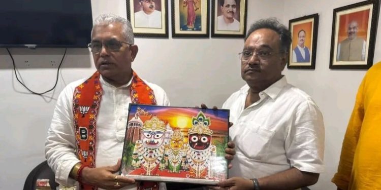 রাজ্য সভাপতির সঙ্গে সাক্ষাতের পর তৃণমূলকে ‘২৬ শে সাফ’ করার হুঙ্কার দিলেন দিলীপ ঘোষ