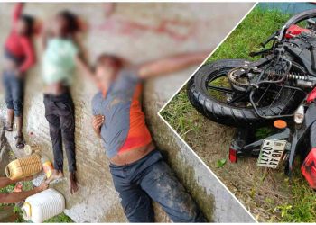 বৃষ্টি ভেজা রাস্তায় ভয়াবহ দুর্ঘটনা পূর্বস্থলীতে, মৃত তিন