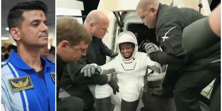 ১৮ দিন পর পৃথিবীতে ফিরে এসেছেন ভারতীয় মহাকাশচারী শুভাংশু শুক্লা