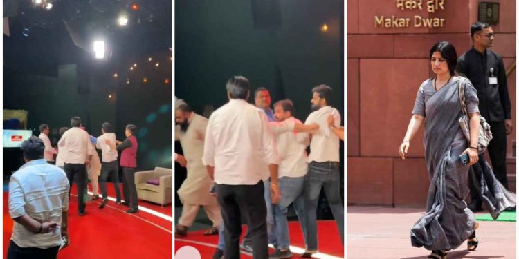 নিউজরুমে মাওলানা সাজিদ রশিদীর গালে সপাটে চড় কষিয়ে দিল অখিলেশ যাদবের লোকজন