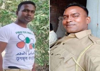 পুলিশের উর্দি গায়ে তৃণমূল নেতা শেখ ফিরোজ, মুখ্যমন্ত্রীর বর্ধমান সফরের আগে এই ছবি ঘিরে তোলপাড় রাজনৈতিক মহল 