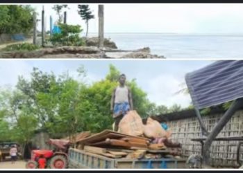 মালদার রতুয়ায় গঙ্গা নদীর পাড়ে ব্যাপক ভাঙন, তলিয়ে গেল বিস্তীর্ণ এলাকা, আতঙ্কে ভিটেমাটি ছেড়ে পালাচ্ছে এলাকার বাসিন্দারা