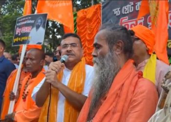 এই সরকারের ‘খেলা হবে’ মানে হিন্দুদের উপর হামলা : ‘দ্য গ্রেট ক্যালকাটা কিলিংস’ স্মরণ অনুষ্ঠানে তৃণমূলকে কটাক্ষ শুভেন্দুর