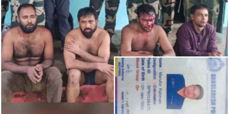 মেঘালয়ের হিলস জেলার রংডাঙ্গাই গ্রামে অনুপ্রবেশ করে লুটপাট ও হামলা চালানো সশস্ত্র বাংলাদেশি পুলিশকর্মীসহ ৫ পাকড়াও