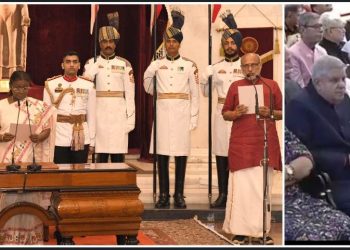 ১৫তম উপরাষ্ট্রপতি হিসেবে শপথ নিলেন সি.পি. রাধাকৃষ্ণণ, পদত্যাগের পর এই প্রথম জনসমক্ষে উপস্থিত হলেন ধনকড়