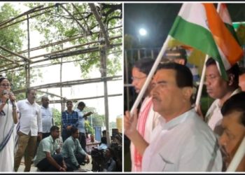 মমতার দাবি যে তাকে দেখে ২০০ সেনা পালিয়েছে ; এই মন্তব্যের প্রতিবাদে মিছিল করে মুখ্যমন্ত্রীকে ধিক্কার জানিয়ে শুভেন্দু বললেন : “ছিঃ ছিঃ মমতা”