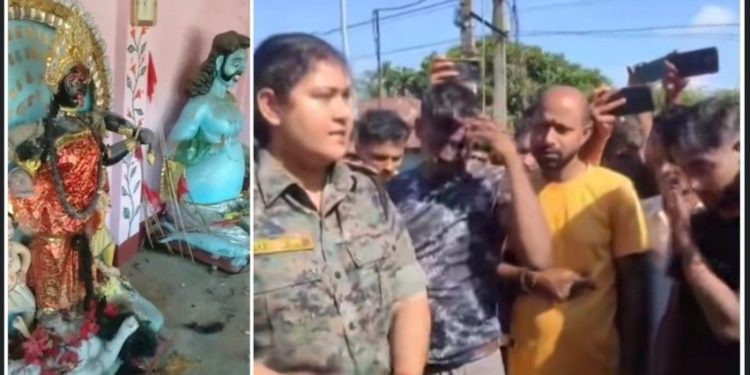 কোচবিহারের পুন্ডিবাড়ি বাজারে কালীপ্রতিমা ভাঙচুর, শুভেন্দু অধিকারী বললেন : “এটা মমতা ব্যানার্জির পশ্চিম বাংলাদেশের ঘটনা” 