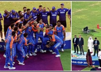 ম্যাচ হেরেও ট্রফি নিয়ে পালালো পাকিস্তান, বিনা ট্রফিতেই টিম ইন্ডিয়ার সেলিব্রেশন 