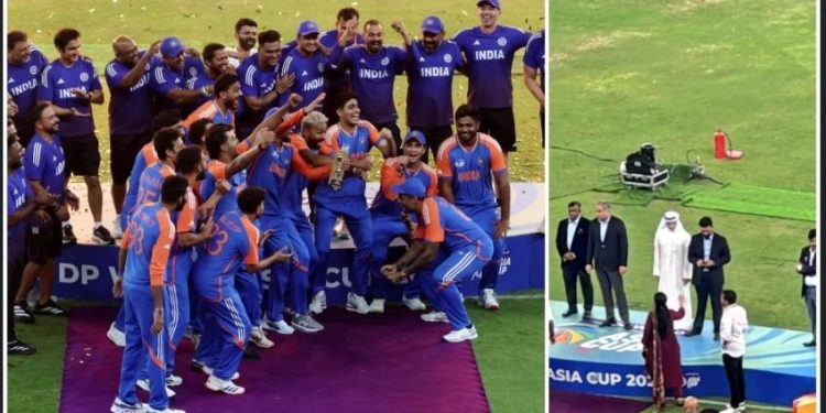 ম্যাচ হেরেও ট্রফি নিয়ে পালালো পাকিস্তান, বিনা ট্রফিতেই টিম ইন্ডিয়ার সেলিব্রেশন 