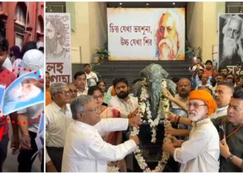 মালদার কলেজে কবিগুরুর ছবিতে আগুন লাগানো “অশিক্ষিত, বর্বর, জঘন্য, সমাজ বিরোধী” তৃণমূলের ছাত্রনেতাকে গ্রেপ্তারের দাবি জানালেন শুভেন্দু অধিকারী 