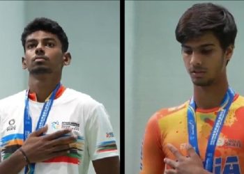 বিশ্ব স্পিড স্কেটিং চ্যাম্পিয়নশিপে ১০০০ মিটার স্প্রিন্টে ইতিহাস গড়লেন আনন্দ ভেলকুমার ও কৃষ শর্মা ; শুভেচ্ছা জানালেন প্রধানমন্ত্রী 