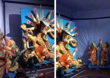 বাংলাদেশে আজ মহালয়ার দিনেও দুর্গাপ্রতিমা ভাঙচুর করল জিহাদিরা