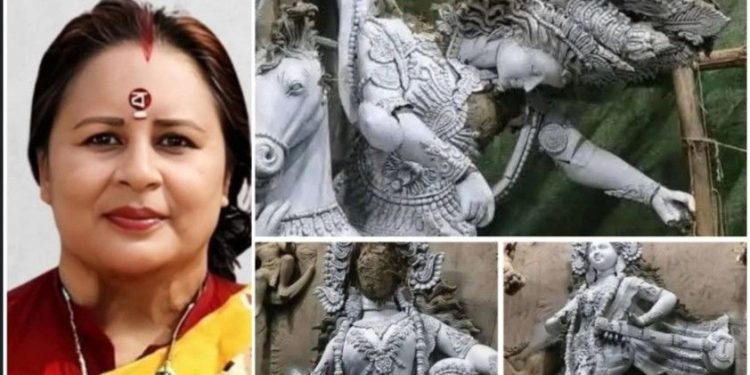 শুভেন্দু অধিকারীকে “কুকুর” বললেন বিএনপি নেত্রী অর্পনা দাস, তার কথায় বাংলাদেশের হিন্দুদের উপর কোনো নির্যাতনই হয়না ; এদিকে ফের ভাঙচুর দুর্গা প্রতিমা 