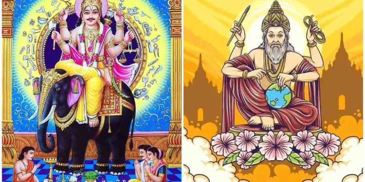 বিশ্বকর্মা পূজার ধ্যানমন্ত্র ও প্রনাম মন্ত্রঃ