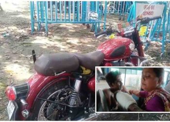 মহাসপ্তমীর দিন পূজোর কেনাকাটা করতে আসার পথে ট্যাঙ্কারের ধাক্কায় গুরুতর আহত ভাতারের বাইক আরোহী যুবক 