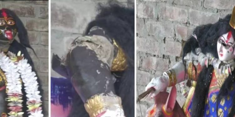 শারদোৎসবের আবহে দেবী প্রতিমা ভাঙচুর বাংলাদেশে 